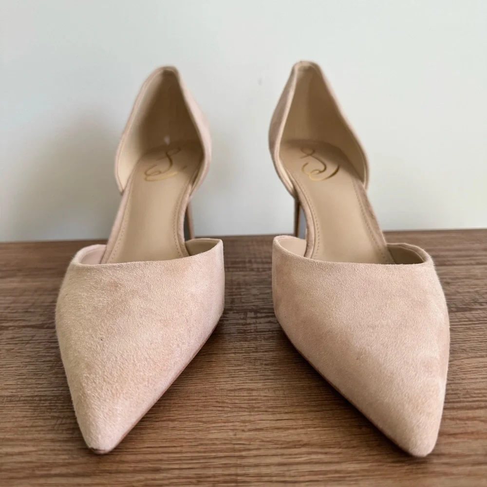 Sam Edelman - Women’s Cappuccino Suede Viv Pointed Toe Pump size 9.5 - Picture 2 of 9